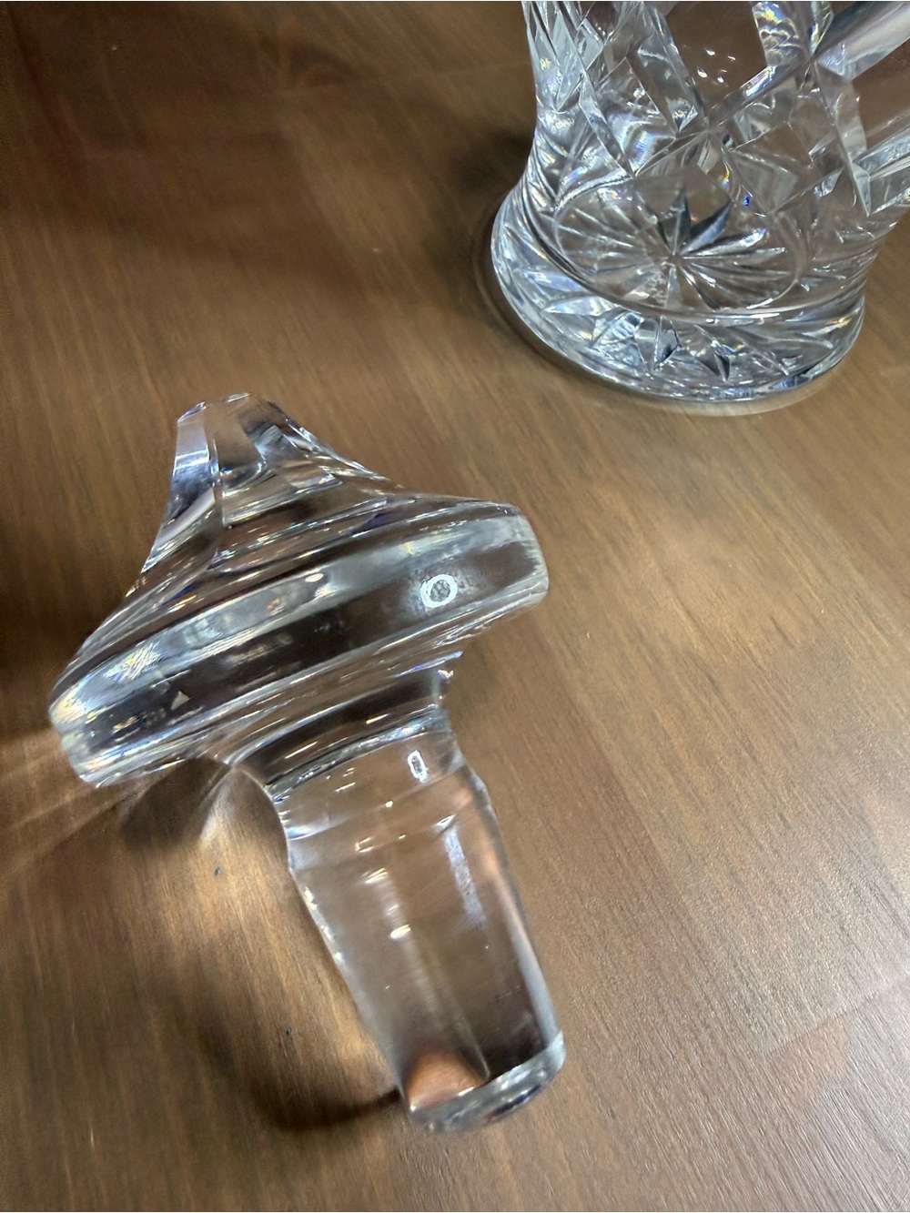Waterford Cut Glass Crystal Decanter with Stopper - Clear - Picture 2 of 5